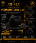 CHIZZY CAP NATION Premium Fedora Hats Collections