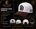 CHIZZY CAP NATION Premium White & Brown SD Snapback Cap