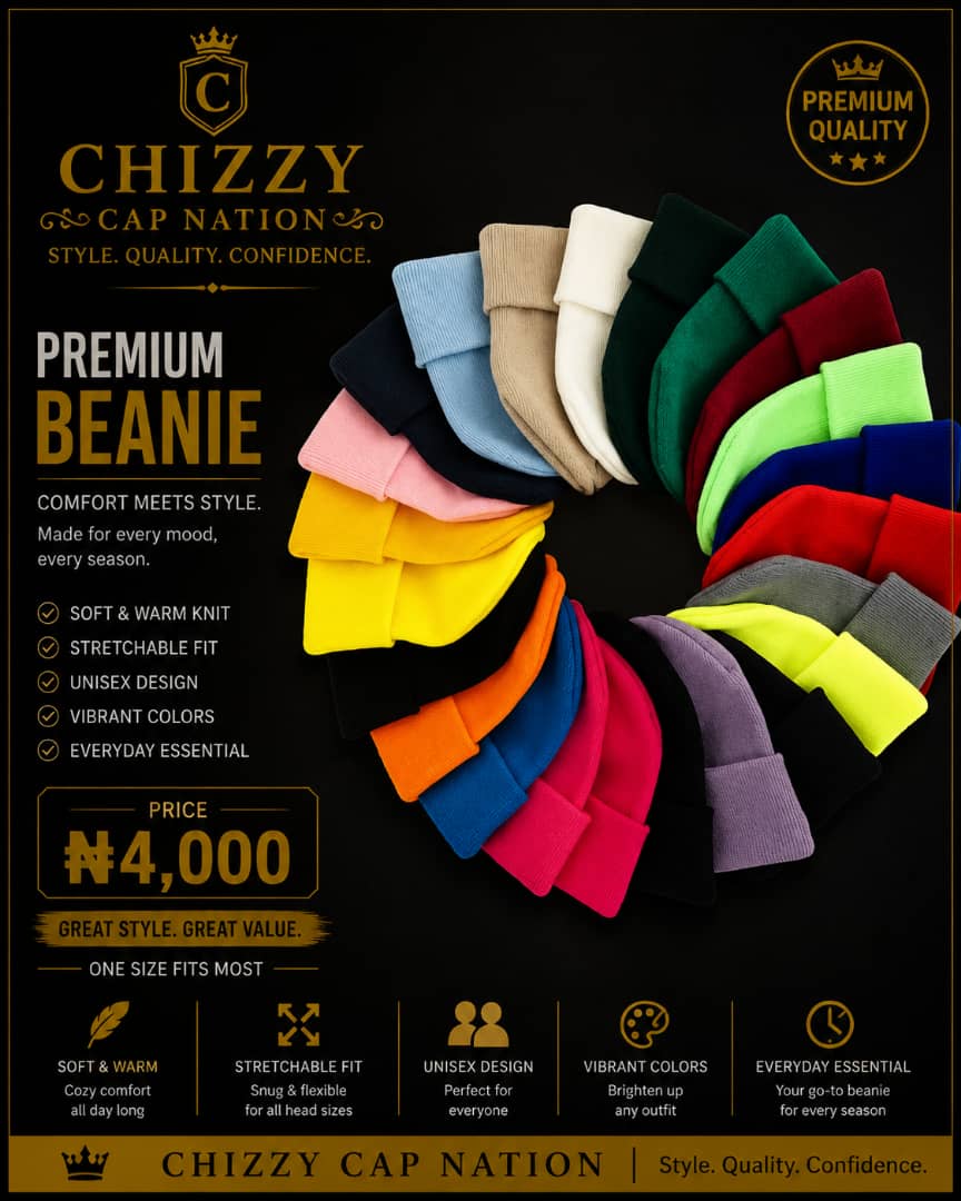 CHIZZY CAP NATION Premium Plain Baseball Cap