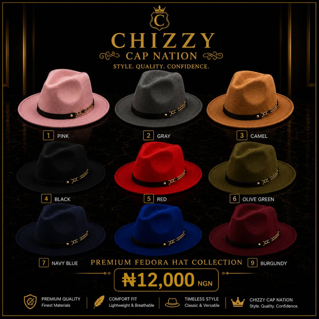 CHIZZY CAP NATION Premium Fedora Hat