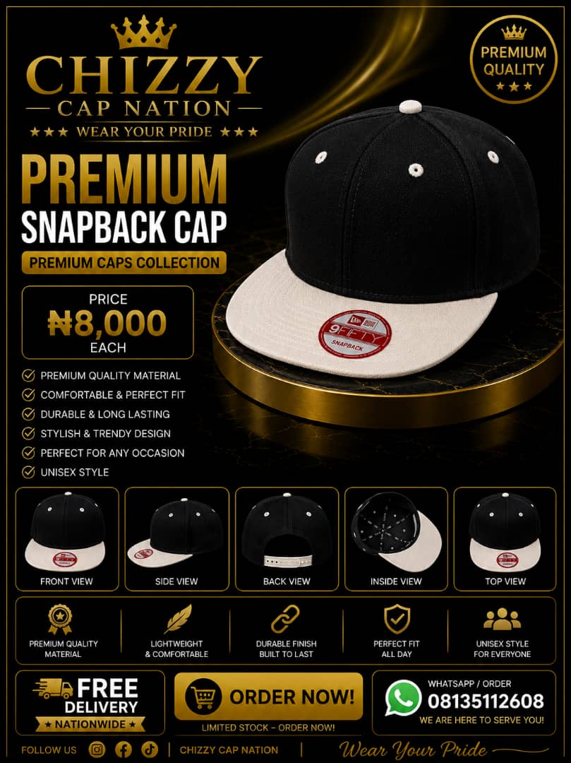 CHIZZY CAP NATION Premium Plain New Era Snap Backs