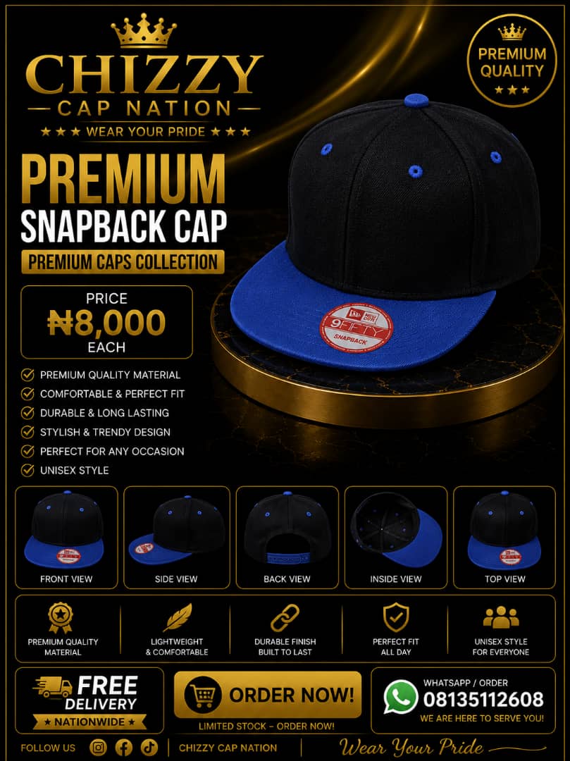 CHIZZY CAP NATION Premium Plain New Era Snap Backs