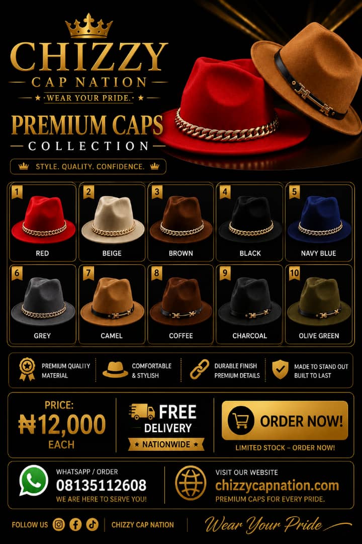 CHIZZY CAP NATION Premium Fedora Hat