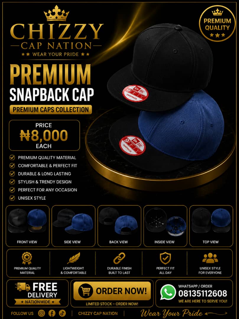 CHIZZY CAP NATION Premium Plain New Era Snap Backs