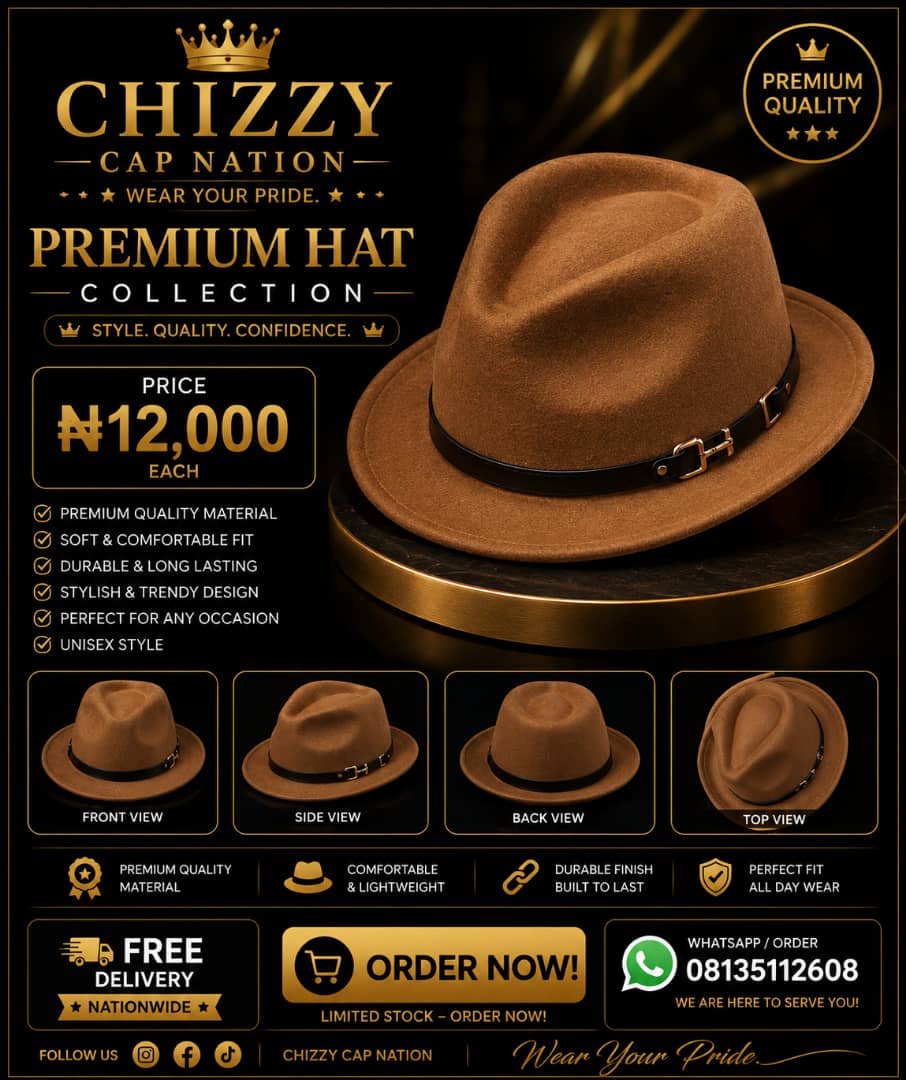 CHIZZY CAP NATION Premium Fedora Hat