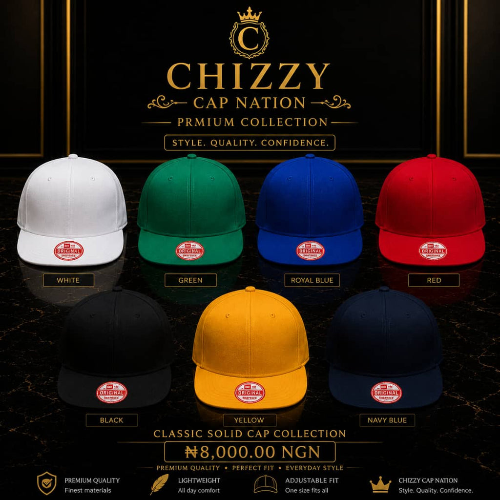 CHIZZY CAP NATION Premium Plain New Era Snap Backs