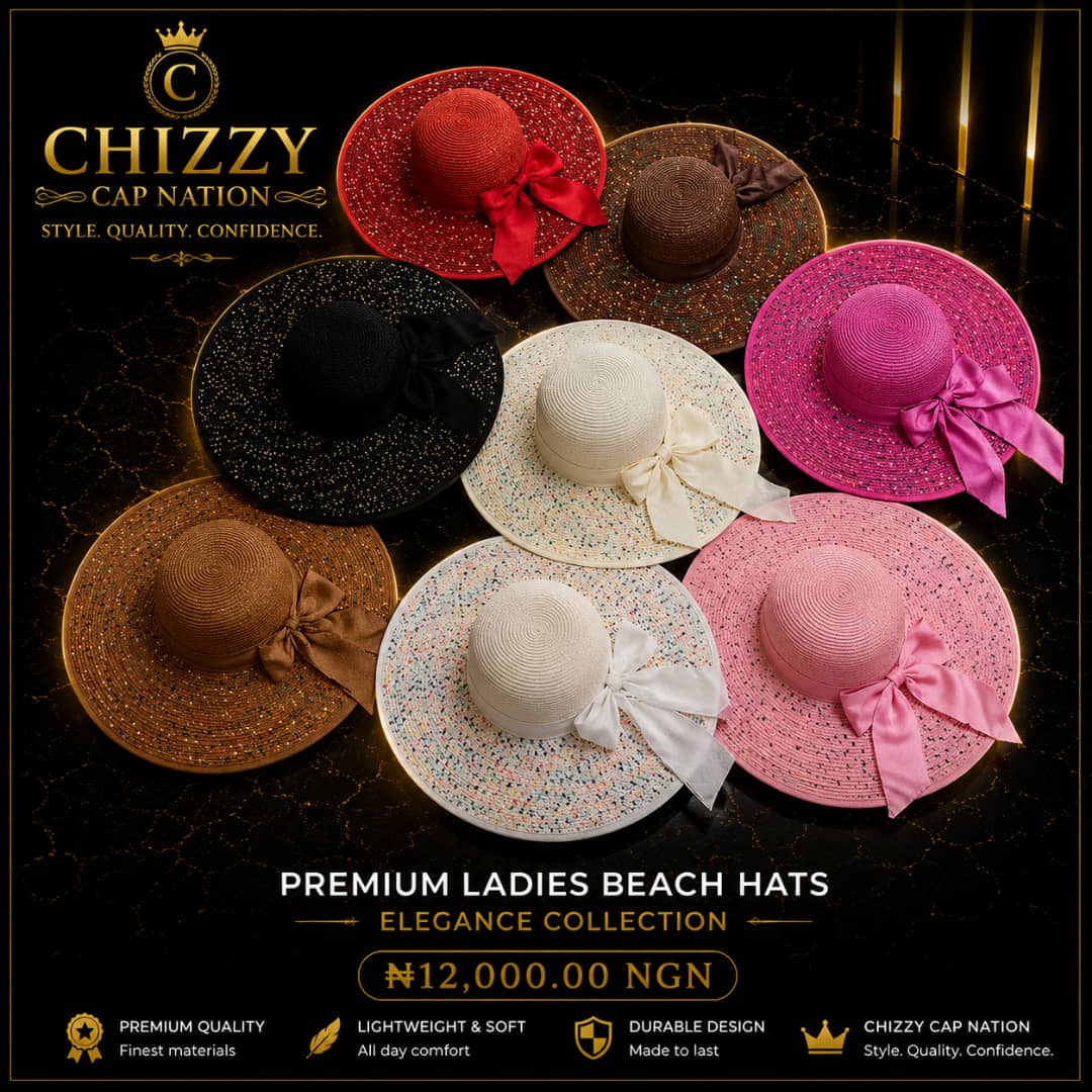 CHIZZY CAP NATION Premium Ladies Beach Hat Cap