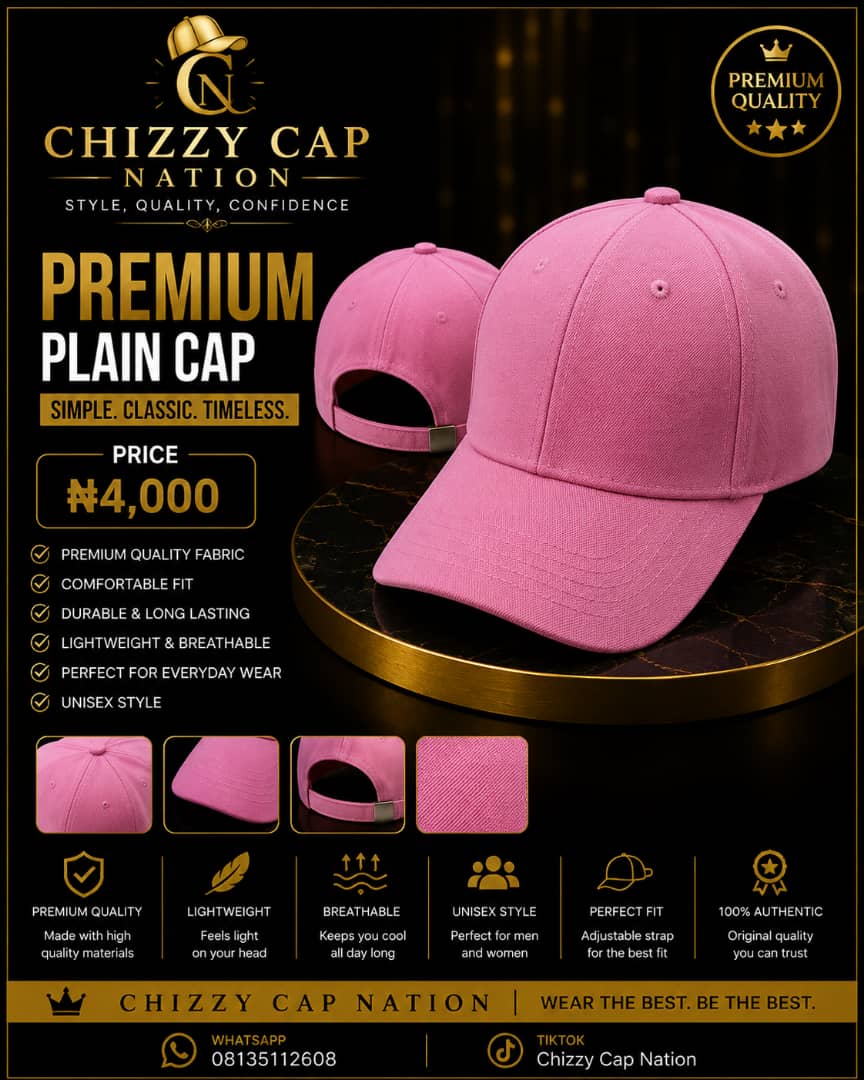 CHIZZY CAP NATION Premium Plain Baseball Cap