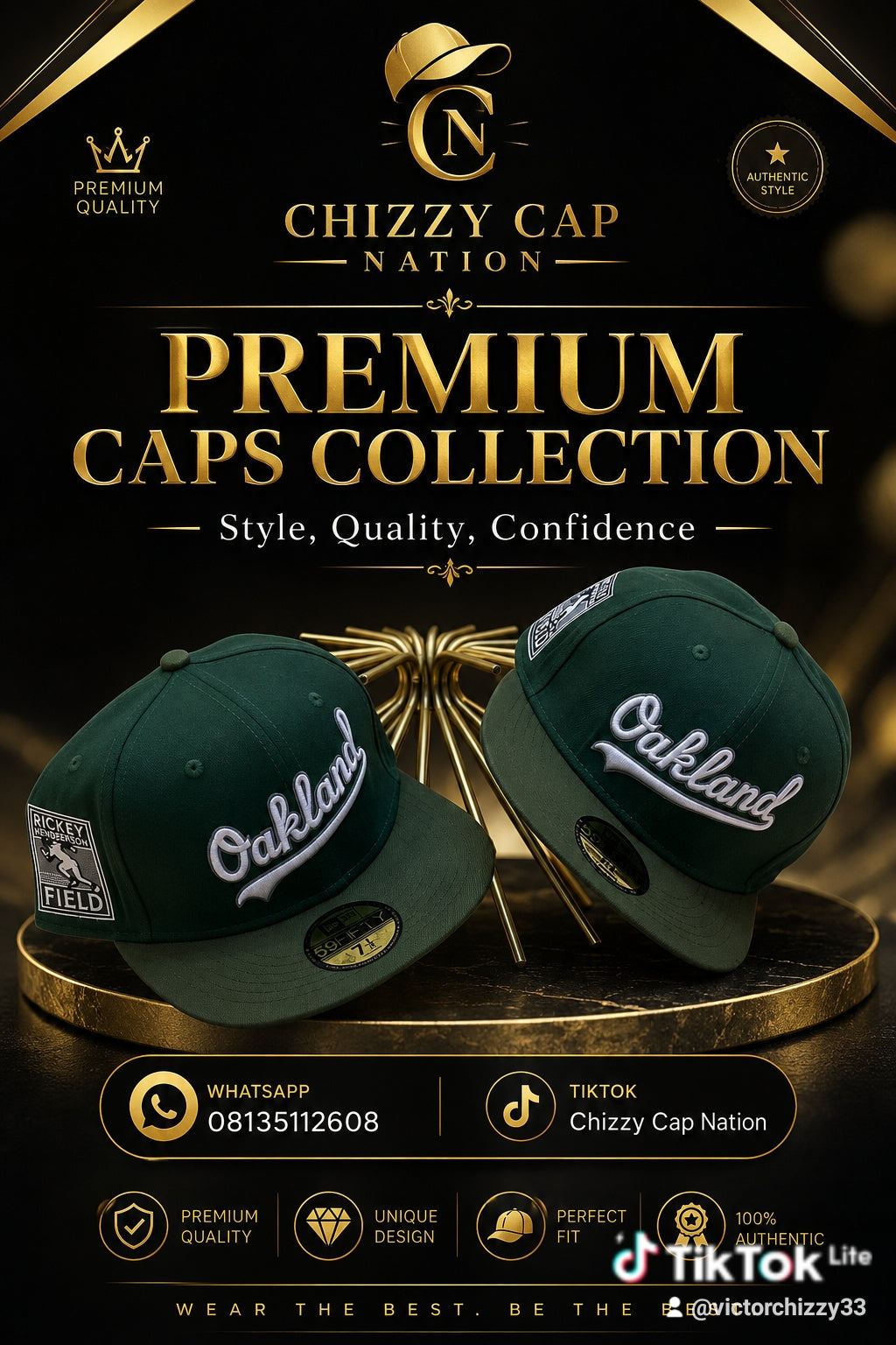 CHIZZY CAP NATION Premium Baseball Cap
