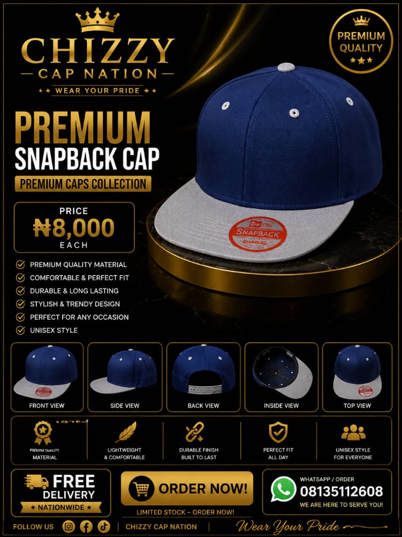 CHIZZY CAP NATION Premium Plain New Era Snap Backs